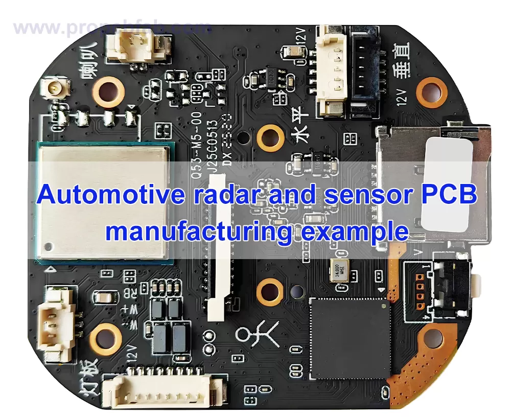Automotive radar and sensor PCB