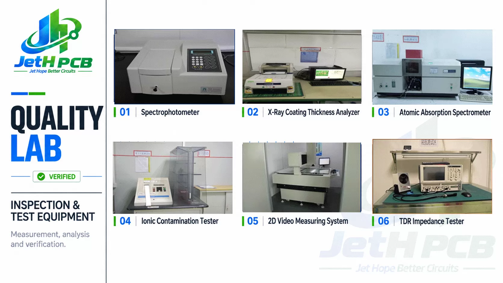 PCB quality laboratory inspection and electrical testing equipment
