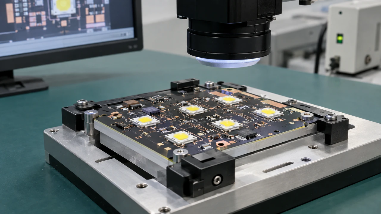 jeth pcb aluminum mcpcb manufacturing JetH PCB aluminum MCPCB product showing manufactured copper circuit, aluminum base, and finished board